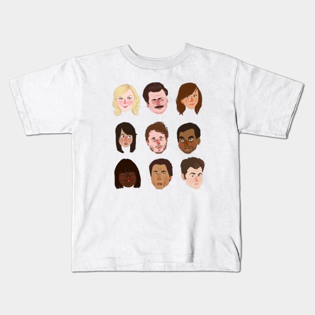 Parks & Rec Kids T-Shirt by cptpuggles